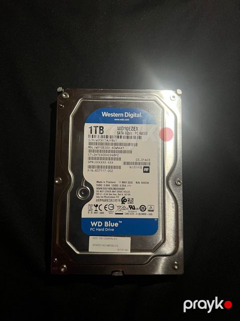 Western Digital Blue 1TB Hard Drive 6GB/s 3.5” — Bakı
