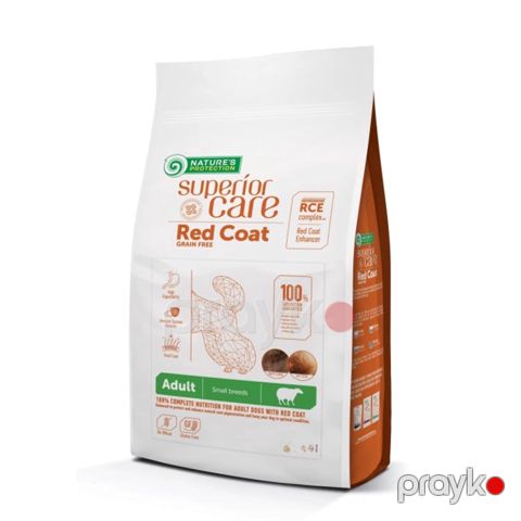 Quru yem Nature's Protection Red Coat Adult Small&Mini, kiçik və mini ölçülü yetkin itlər üçün, quzu əti ilə, 1 kq — Bakı