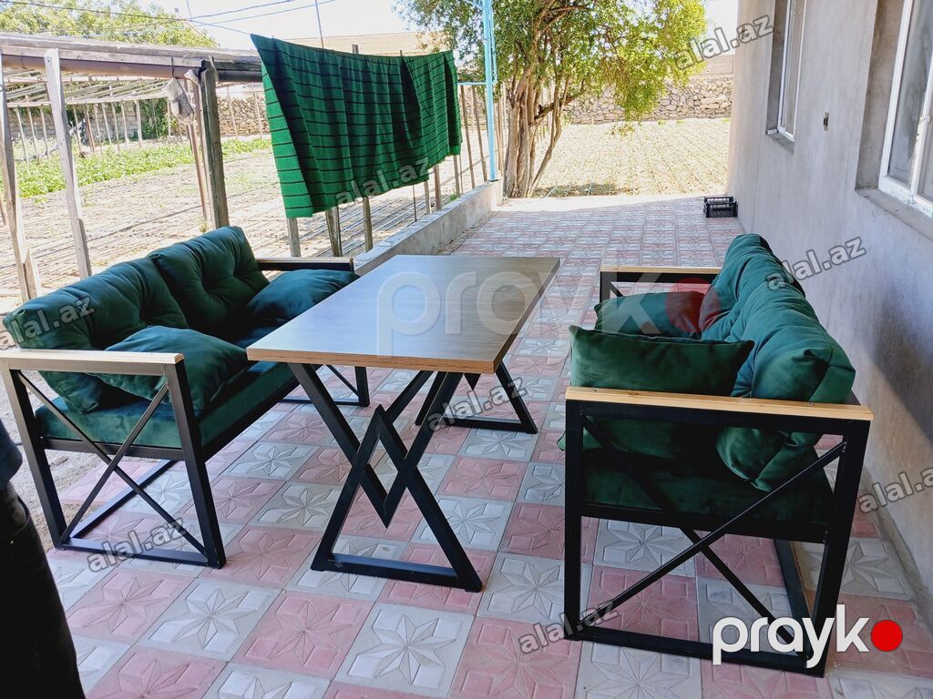 Yeni, Kvadrat masa, Açılmayan, Skameykalar ilə, Azərbaycan — Mebel, Bakı (3)