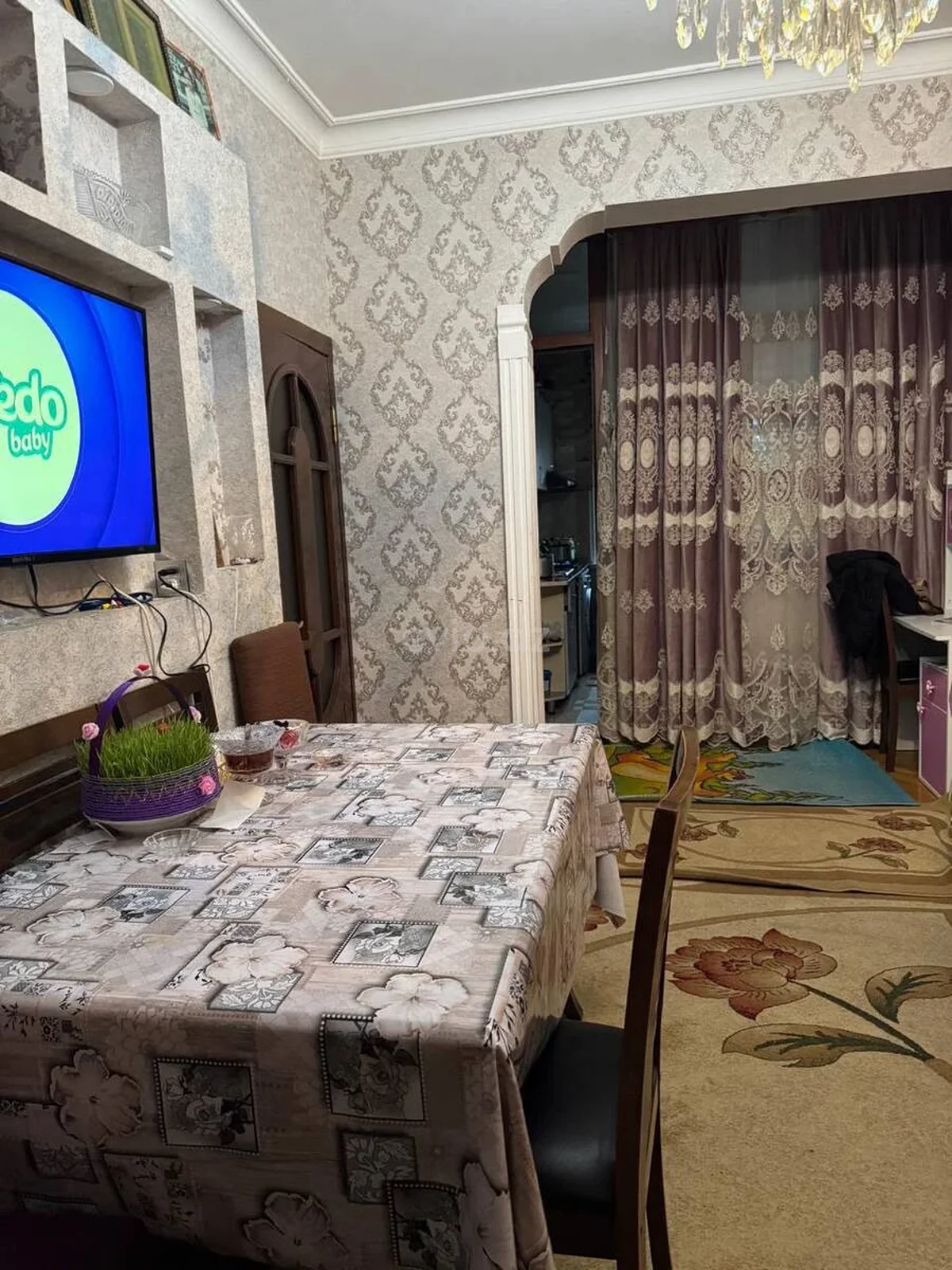 3 otaqlı orta təmirli mənzil satılır 5-ci mikrorayonda — Mənzil, Bakı (4)