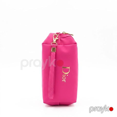 Kosmetik çanta, Parlaq Çəhrayı, 22x14x10 sm, 1 bölmə — Bakı