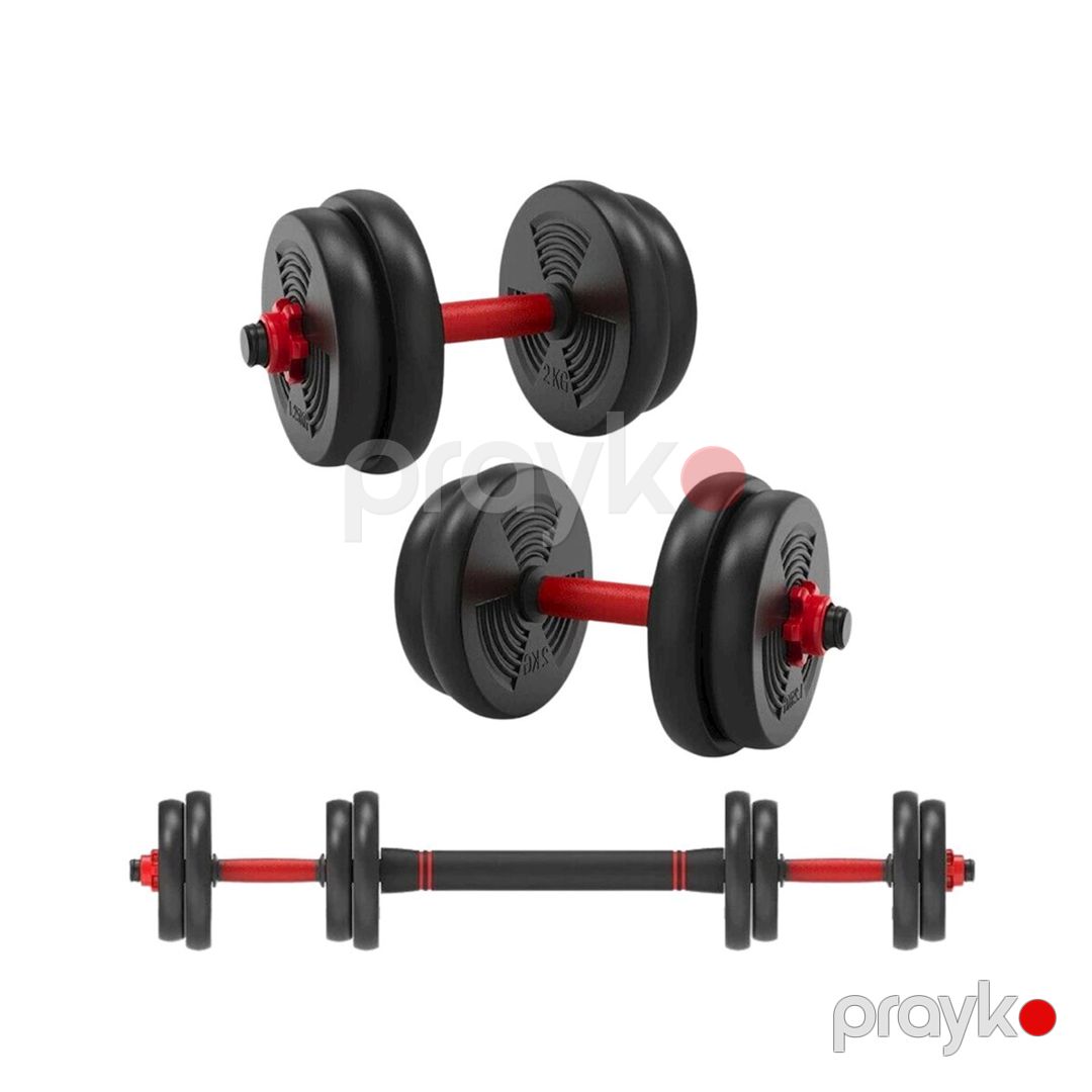 Plastik qantel-ştanq dəsti 15 kq ‎East Sport 2147/2, 7.5 x 7.5 kq — Mallar, Bakı (2)