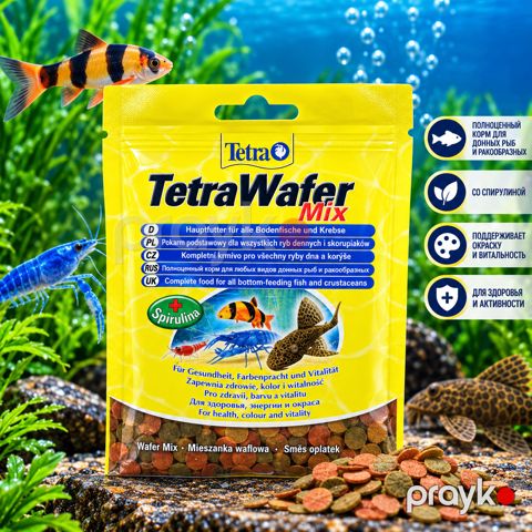 Quru yem Tetra Wafer Mix balıqlar üçün, 15 q — Bakı
