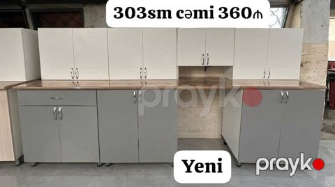 Sifarişlə mətbəx dəsti, Özü çəkən petlələr, Kredit yoxdur, Ödənişli çatdırılma — Bakı
