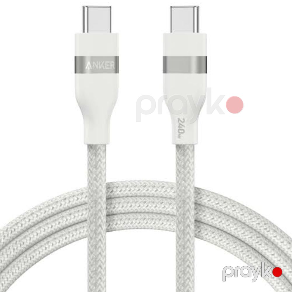 Naqil Anker USB Type-C to USB Type-C A82E2 White — Smartfon üçün kabelləri və keçidçilər, Bakı (3)
