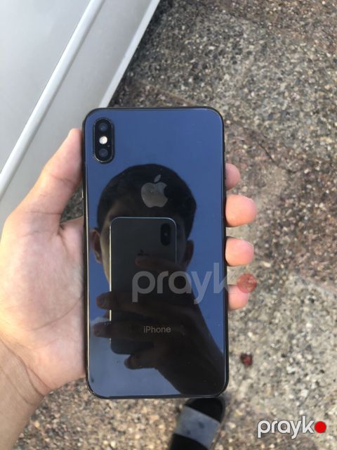 IPhone Xs Max, 64 GB, Black Titanium, Qırıq, Simsiz şarj, Face ID — Bakı