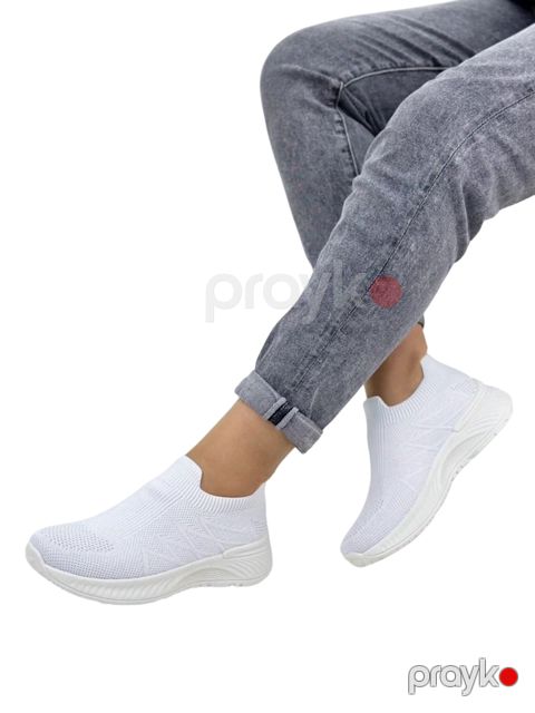 Qadınlar üçün sliponlar w-554-2, ağ, parça, ölçü 37 — Bakı