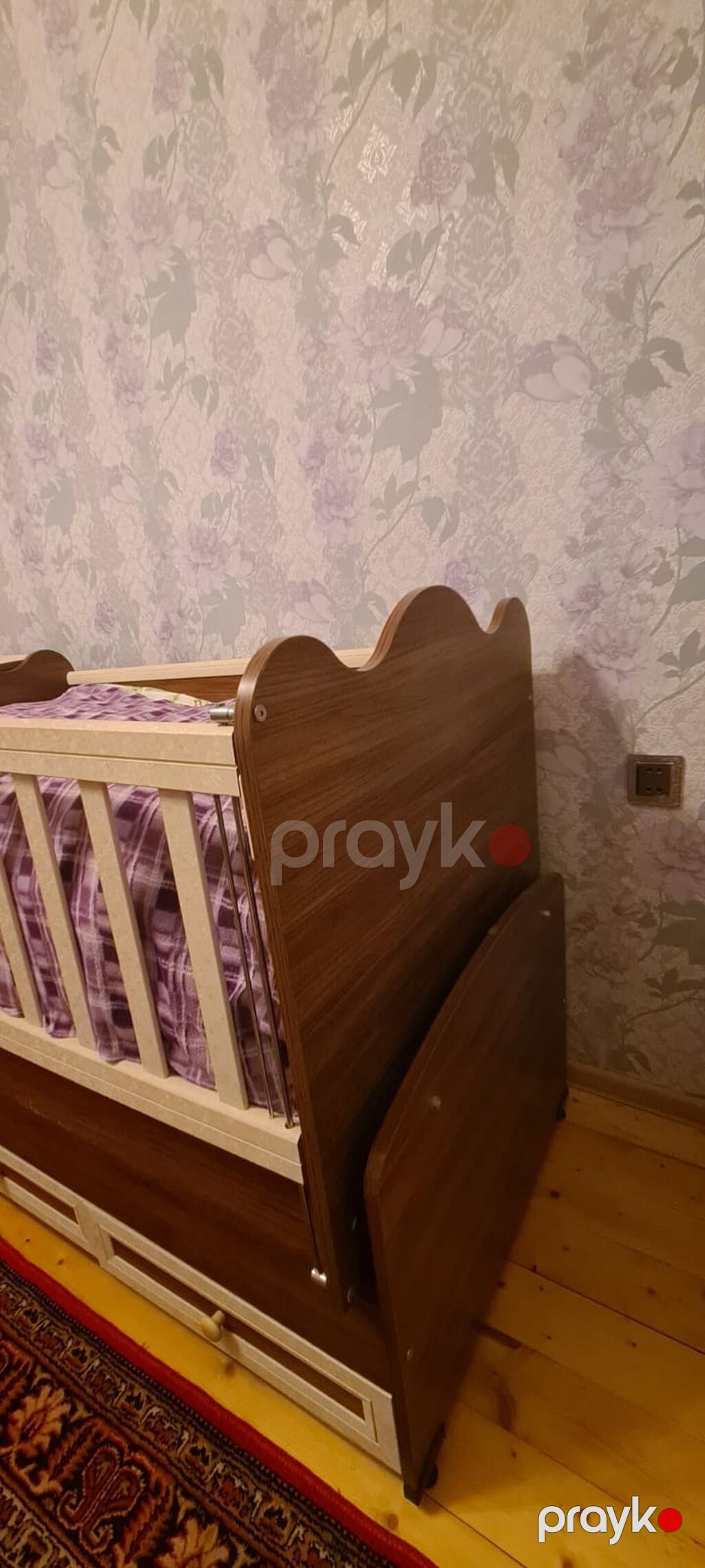 Uşaq beşiyi – çevik və funksional model - Material: laminat/LDSP ağac — Bəşikləri, Digah (3)