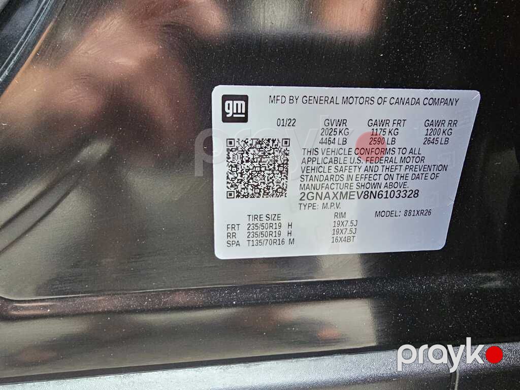 Chevrolet Equinox, 1.5 L, 2022 il, 92 000 km — Avtomobillər, Bakı (8)