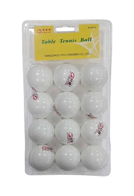 Top dəsti masaüstü tennis üçün, 12 əd, ağ - WS0866 — Bakı