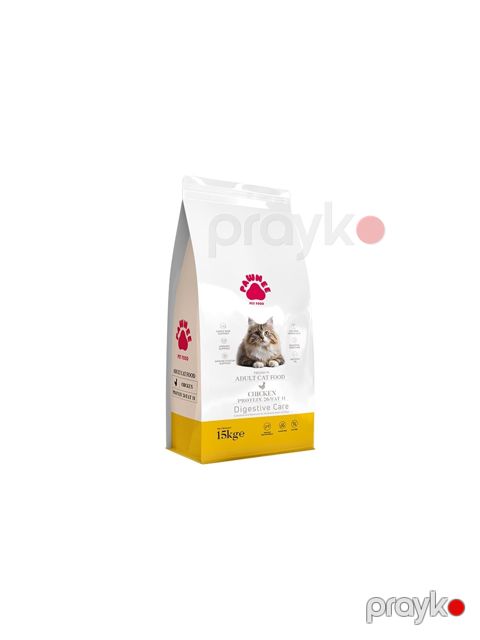 Quru yem Pawnee Digestive Care Adult Cat, 1 kq, tökmə/paket, toyuq — Bakı