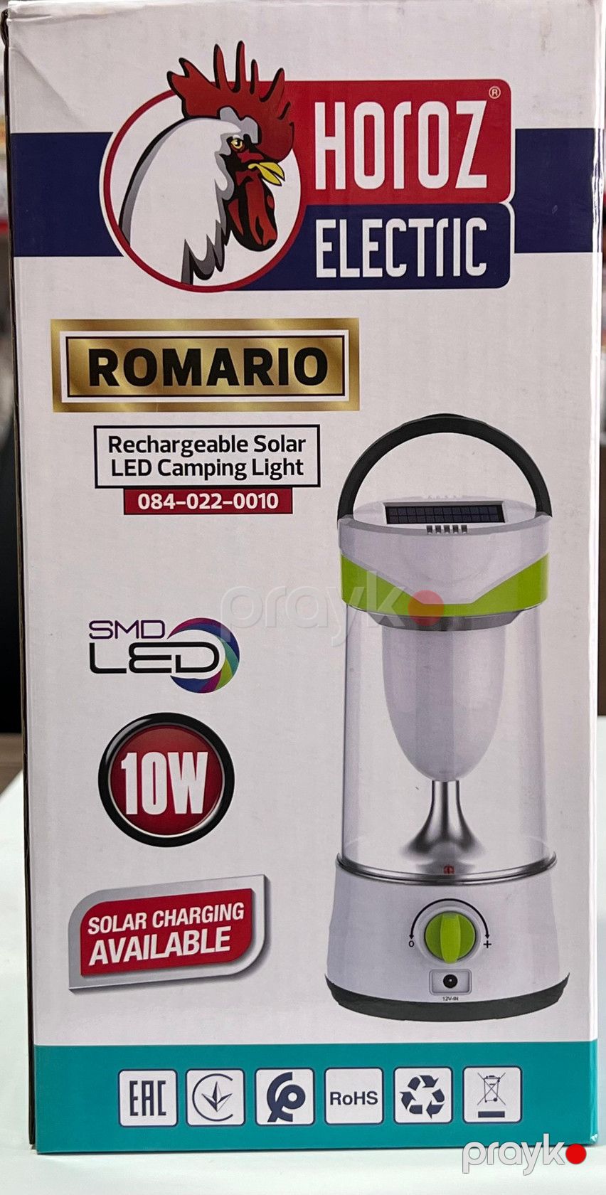 Çadır üçün fənər Horoz Romario, ağ — Mallar, Bakı (2)