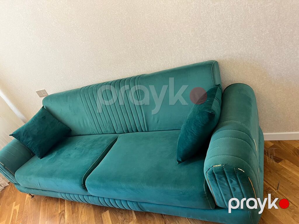 Yaşıl-mavi (zümrüd) rəngdə yumşaq dəst – 3 parçadan ibarət: - 1 ədəd 3 — Yumşaq mobilya dəstləri, Bakı (3)