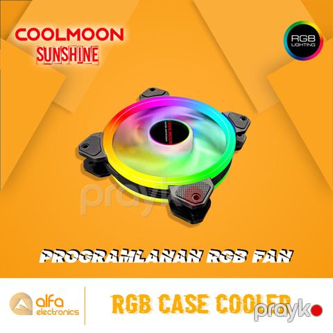 RGB kuler "Coolmoon Sunshine LED 120mm (Programable Case Fan)" — Bakı