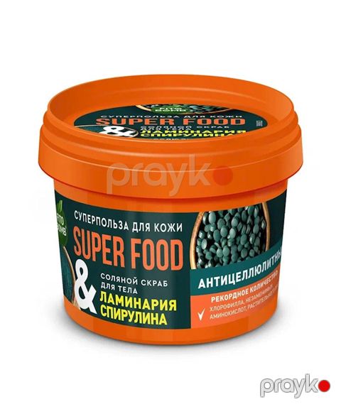 Skrab bədən üçün Fito Косметик Superfood Laminaria və spirulina Antisellülit 100 ml — Bakı