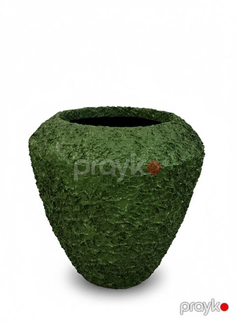 Dekorativ dibçək, fiberglass, yaşıl, 50х50х25 sm — Bakı