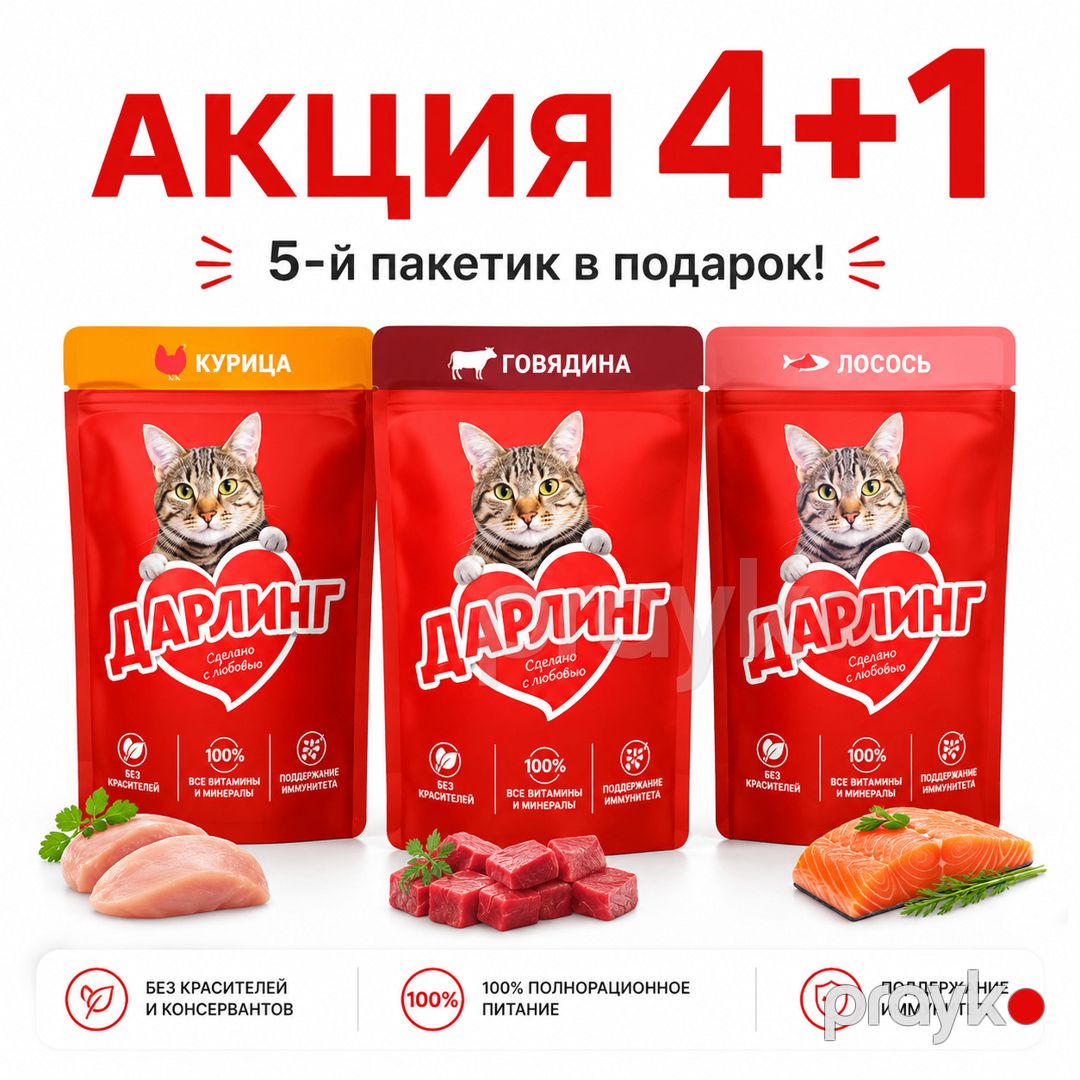 Darling yaş yem, 85 q, 4+1 ədəd — Mallar, Bakı (2)