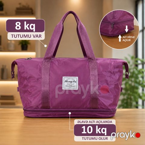 Yol çantası, poliester, 40 l, bənövşəyi — Bakı