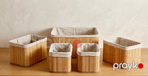 Səbət dəsti 6679, bambuk, 5 əd — Bakı