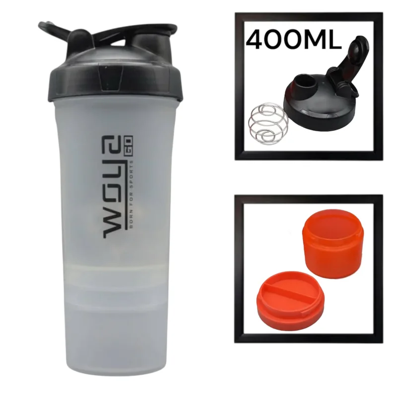 Şeyker WS1321, plastik, boz, 3 hissəli, 400 ml — Etrend.az — Sports, Hobby & Leisure