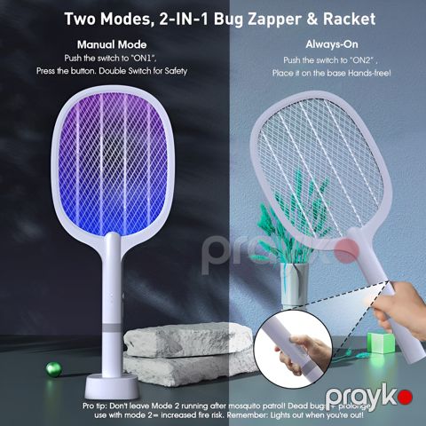 Elektrik milçəköldürən ZS308, plastik, ağ — Bakı