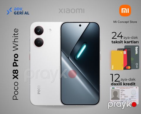 Xiaomi Poco X8 Pro White 256GB/8GB — Bakı