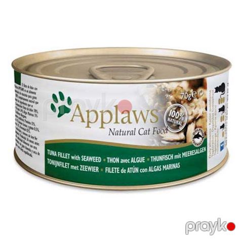Konserv Applaws pişiklər tuna filesi və dəniz yosunu ilə, 70 q