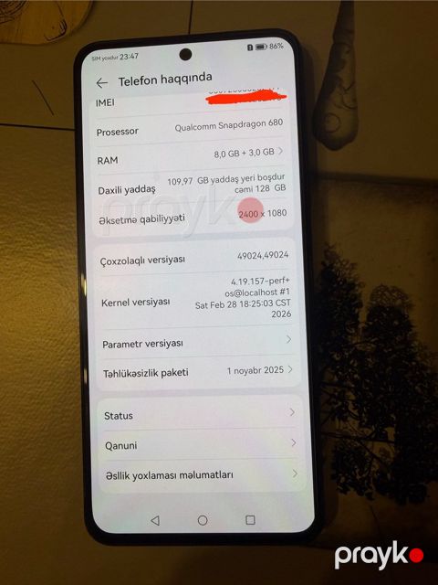 Huawei Nova 10 SE Starry Silver 128GB/8GB — Bakı