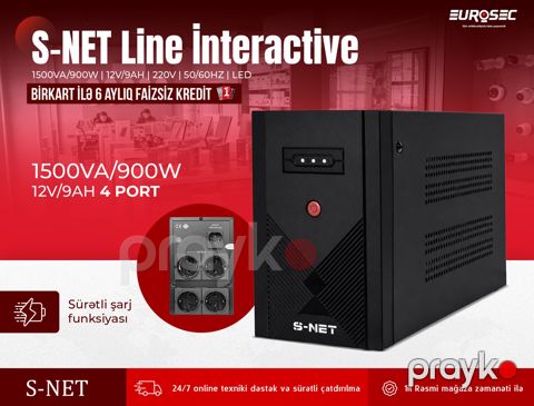 UPS "S-net Line interactive 1500VA/900W" — Bakı