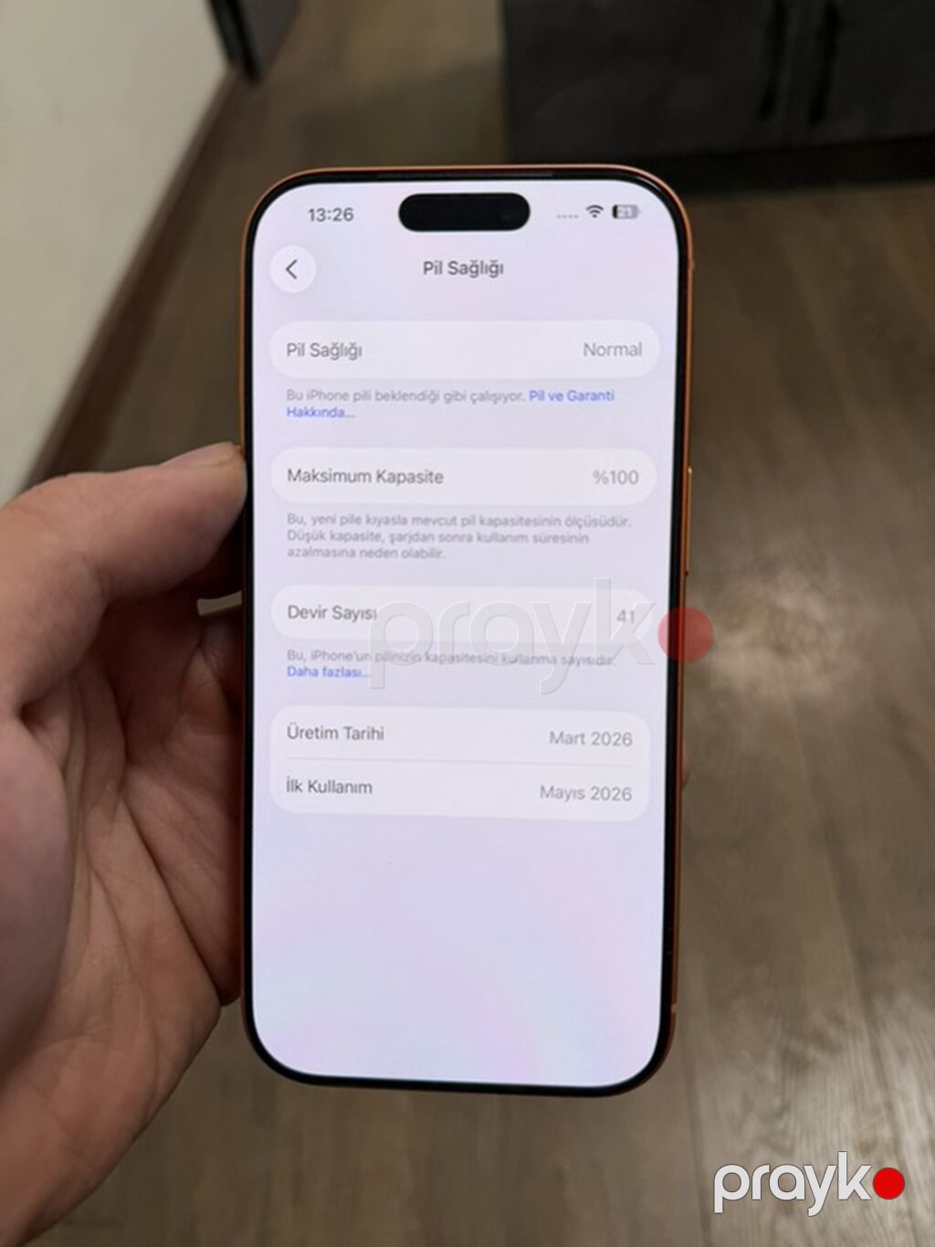 IPhone 17 Pro, 256 GB, Narıncı, Simsiz şarj — Apple iPhone, Bakı (6)