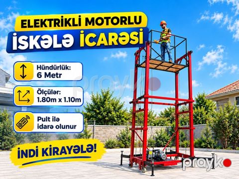 Elektrikli motorlu iskele icarəsi - Maks. hündürlük: 6 metr — Bakı