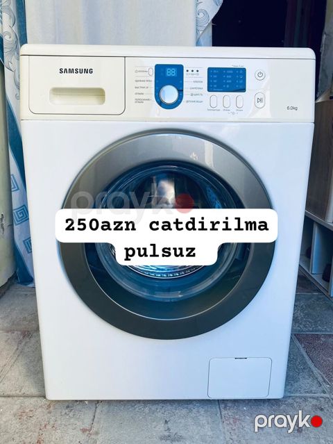 Samsung paltaryuyan maşın – 6 kq - Ön yükləməli, digital displey — Bakı