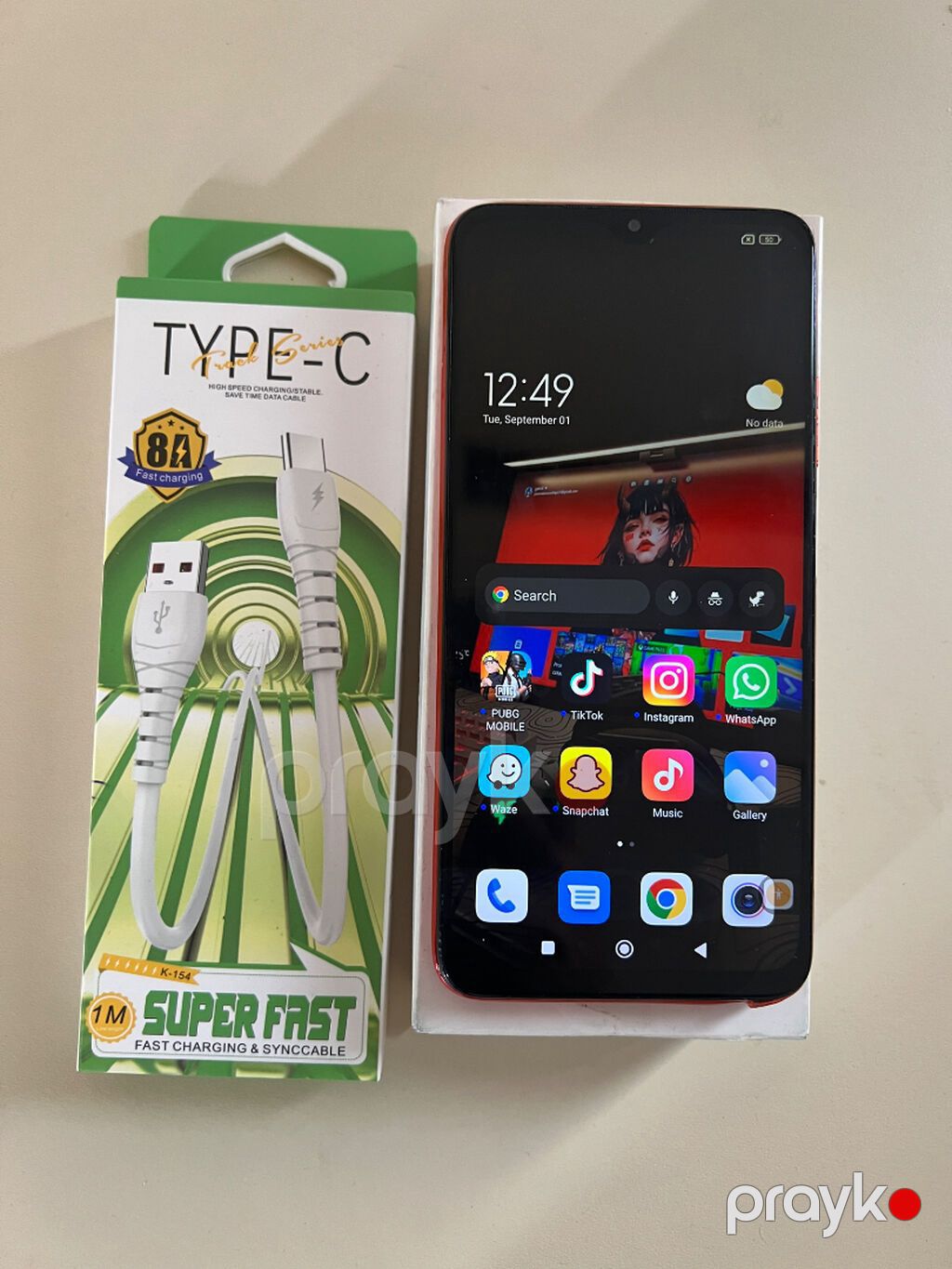 Redmi 9T, 128 GB, rəng - Qırmızı, Face ID — Xiaomi, Bakı (6)