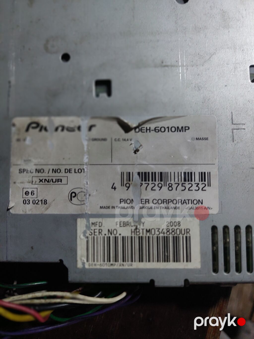 Pioneer DEH-6010MP avtomobil maqnitolası Yaxşi veziyetdedi her bir — Avtomobil akustikası, Bakı (2)