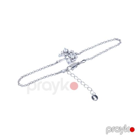 Gümüş qolbaq Azgold 86, Gümüşü/Şəffaf VJ207942 No Brand — Bakı
