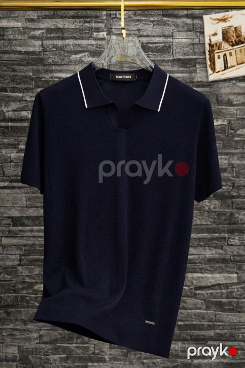 Kişilər üçün polo NN2467, göy, trikotaj, ölçü XL — Bakı
