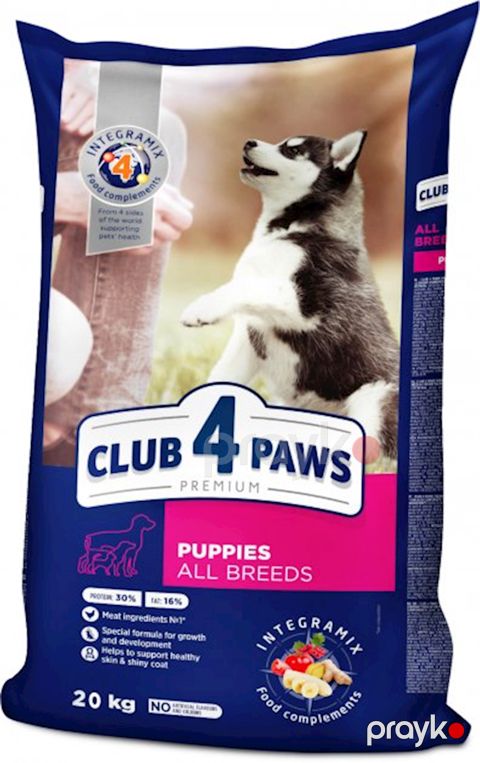 Quru yem Club 4 Paws küçüklər üçün, toyuq ilə, 1kq — Bakı