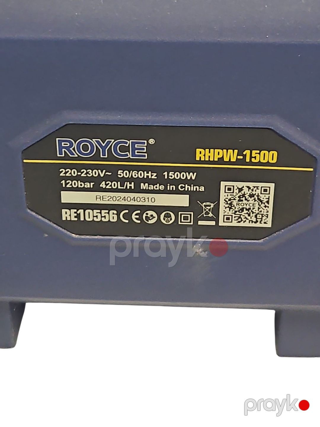 Yüksək təzyiqli yuyucu Royce 120 Bar — Mallar, Bakı (2)