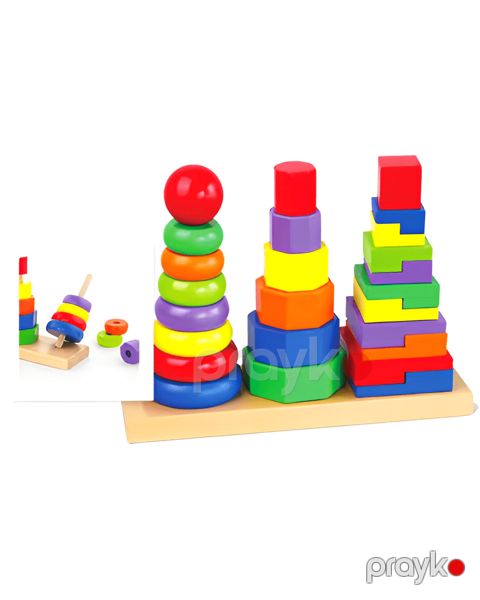 Sorter-piramida 568888, taxta, 3 yaşdan — Bakı