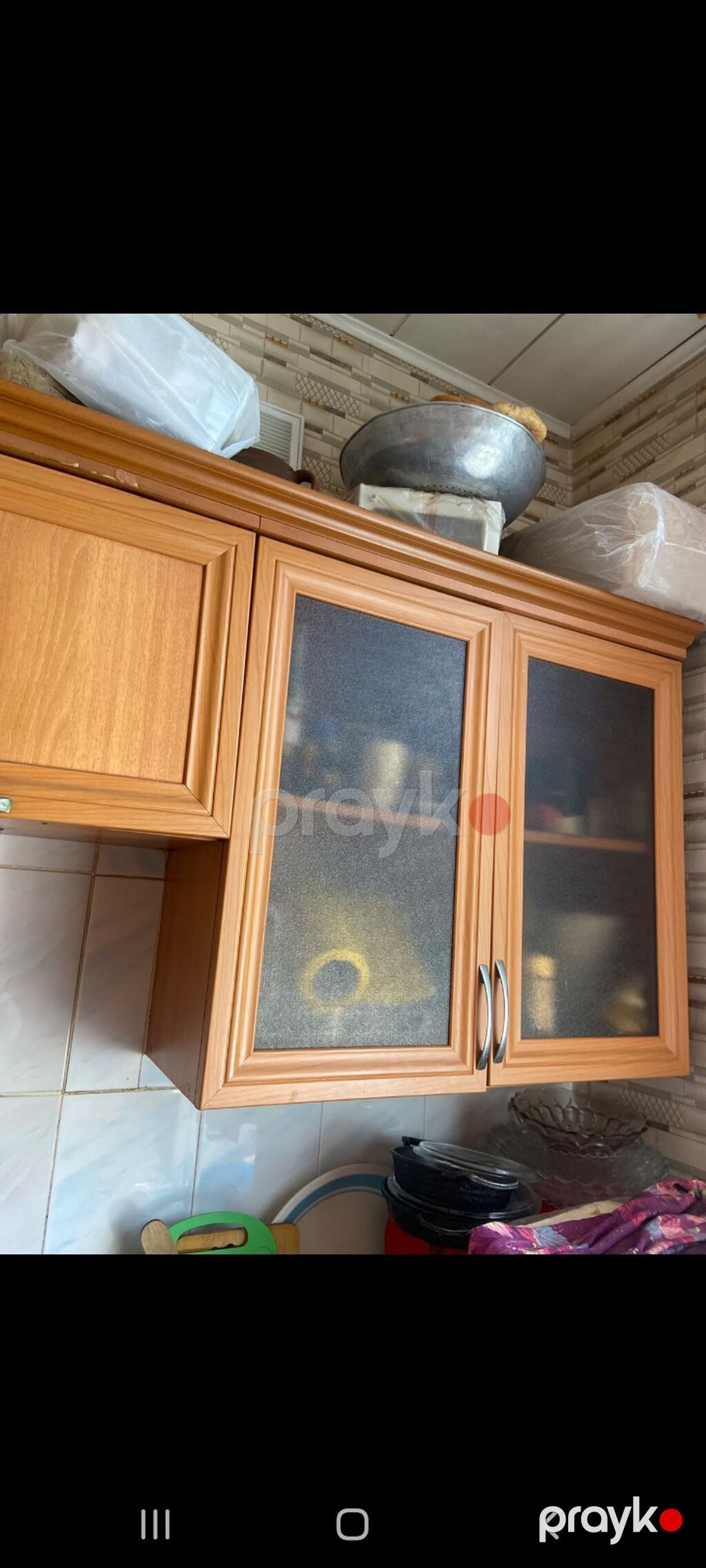 Mətbəx taç dəst mebeli dəsti - Material: ağac fakturalı Mdf/ldsp — Mətbəx mobilyası, Sumqayıt (2)