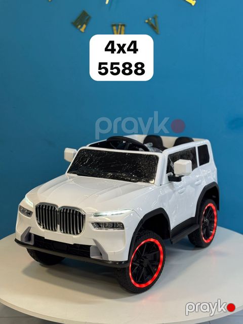 Uşaq elektrik avtomobili 5588 4x4, ağ — Bakı