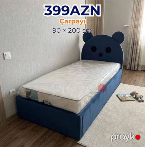 Oğlan və qız üçün, Yeni, Çarpayı, Bazasız, Matras ilə, Siyirməsiz — Bakı