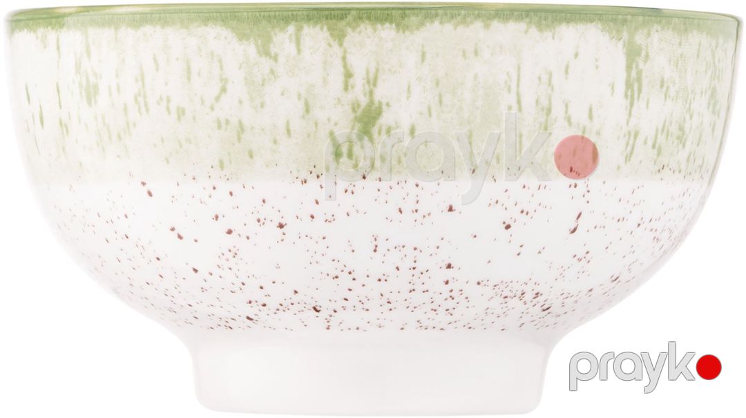Salat qabı Ardesto Siena, farfor, ağ/yaşıl, 11.5 sm — Mallar, Bakı (3)