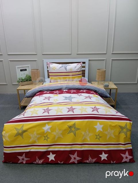 Uşaq yataq dəsti Moon Star SHA-00006296, yorğan üzü 160х220 sm, mələfə 160x240 sm, 1 əd yastıq üzü 50x70 sm, birnəfərlik, pambıq, rəngbərəng — Bakı