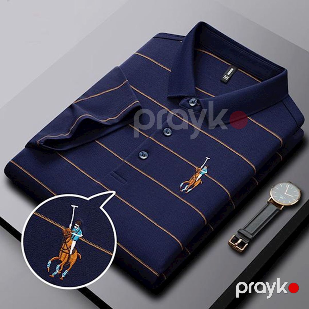 Kişilər üçün polo EB 873, tünd-göy, pambıq/neylon, ölçü 2XL — Mallar, Bakı (3)