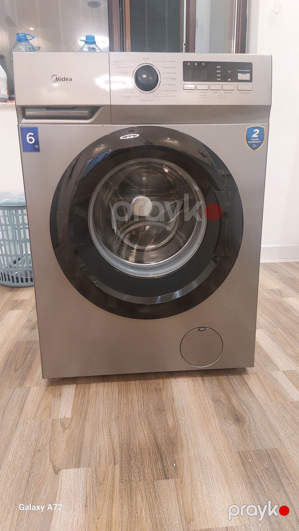 Paltaryuyan maşın Midea, 6 kq, İşlənmiş, Avtomat, Qurutmasız, Kredit yoxdur, Ünvandan götürmə — Çamaşır maşınları, Bakı (3)