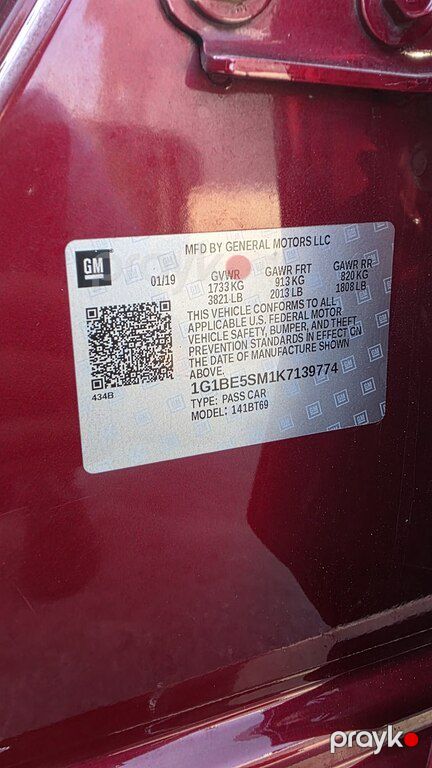Chevrolet Cruze, 1.4 L, 2019 il, 160 000 km — Avtomobillər, Bakı (12)