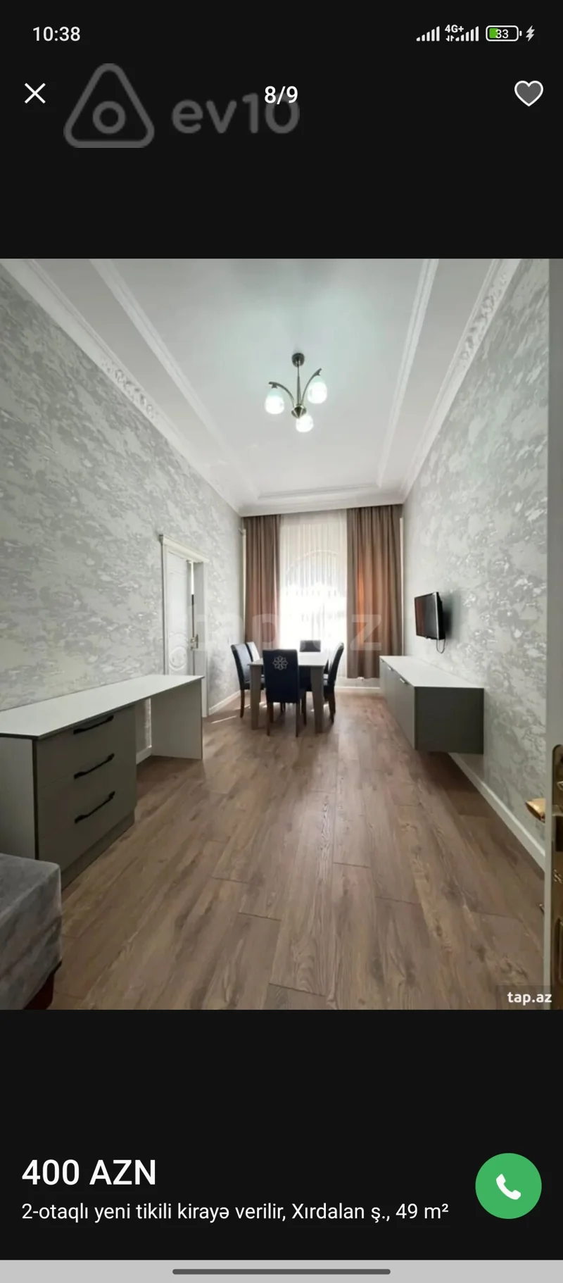 2 otaqlı mənzil, 50 m², Xırdalan — kirayə — Mənzil, Xırdalan (5)