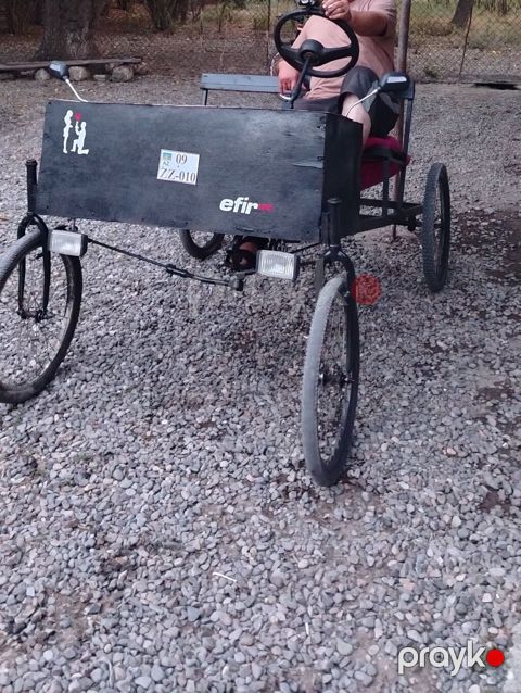 Dörd təkərli pedallı kart (pedal maşını) - Mexaniki pedal ötürücüsü — Bərdə