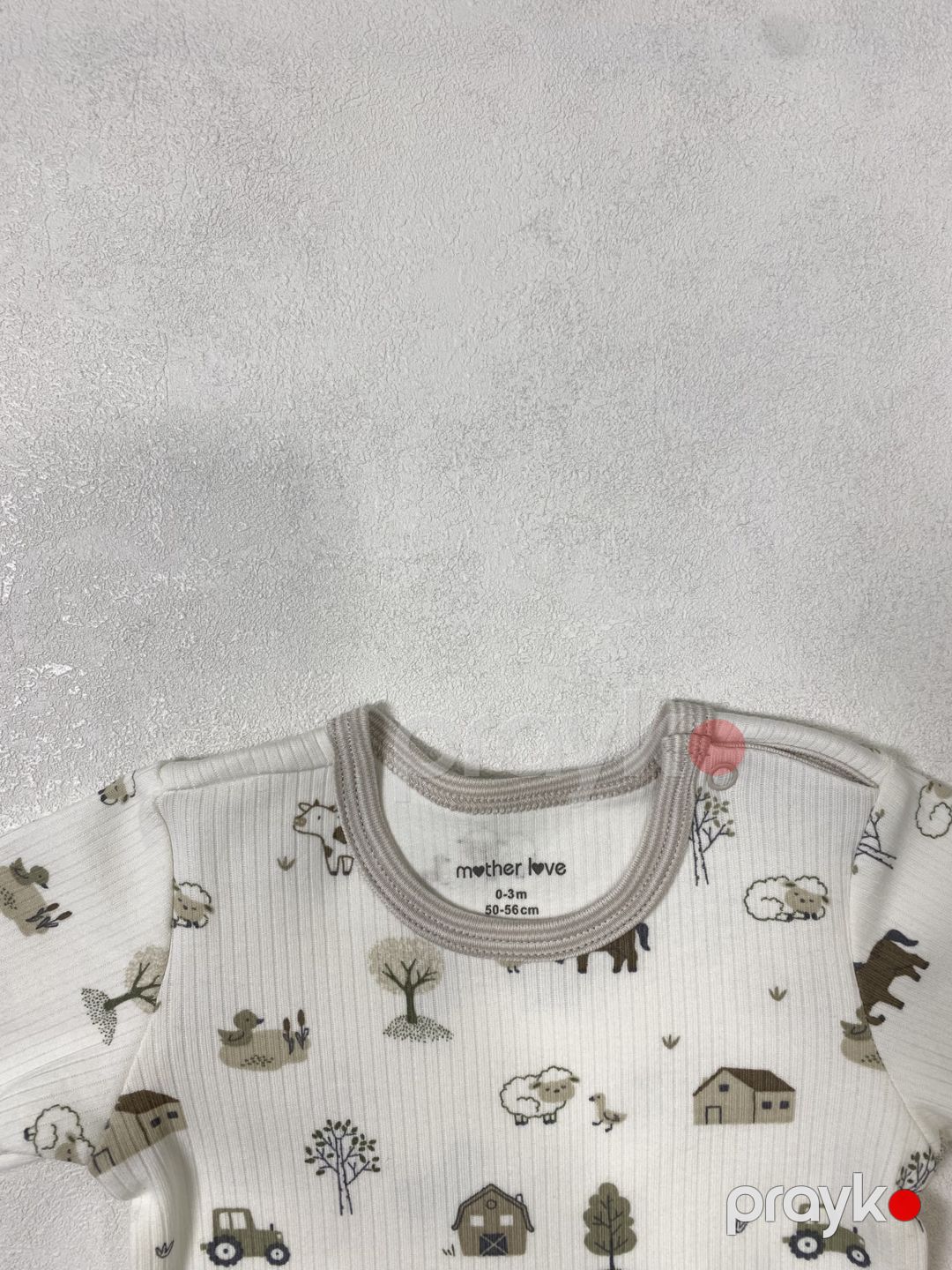 Yenidoğulanlar üçün bodi, ağ, pambıq, 6-9 ay — Mallar, Bakı (2)